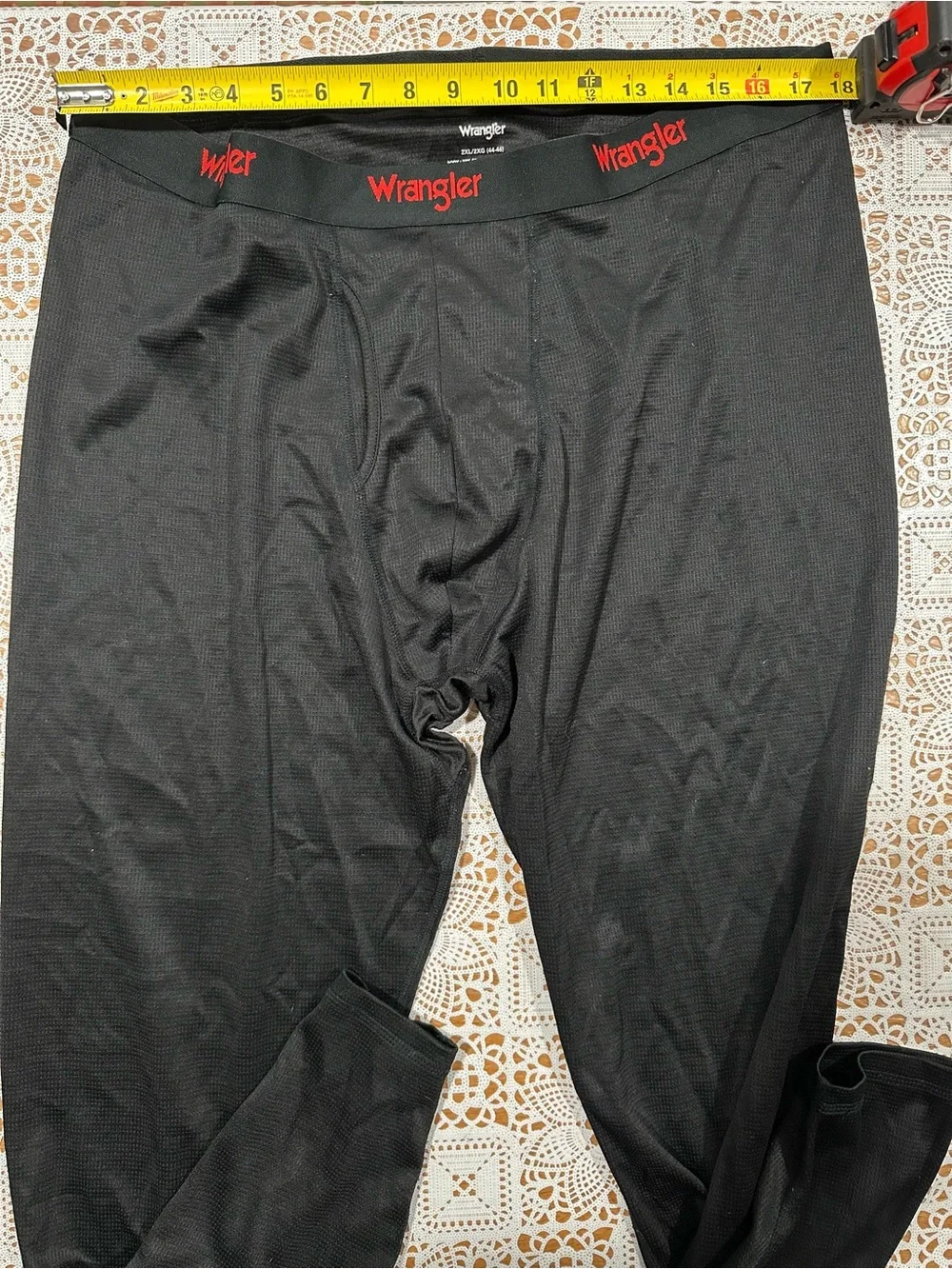 Wrangler Performance Base Layer Thermal Leggings Black 2XL 44-46